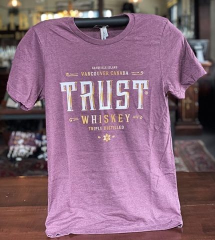 TRUST Tri-Blend Tee in Maroon